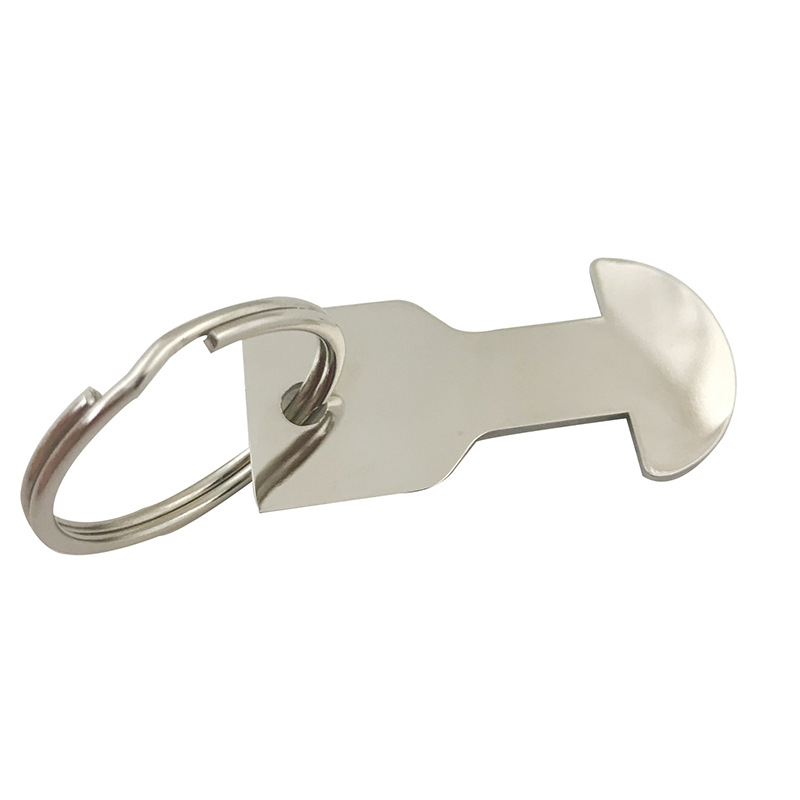 Zinc Alloy Key Ring Shopping Trolley Tokens Portable Metal Keychain for Change or Grocery Shopping Cart