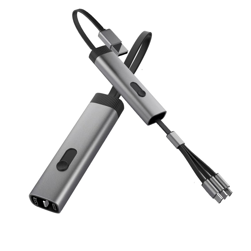 Zinc Alloy Three In One Fast Charging Data Cable