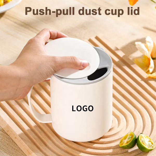 400ml Stainless Steel Coffee Mug with Rotating Lid
