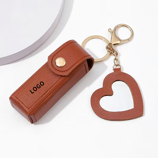 Portable Lipstick Mouth Red Envelope Coin Purse Keychain