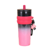 24oz Stainless Steel Straw Tumbler With Lifting Rope