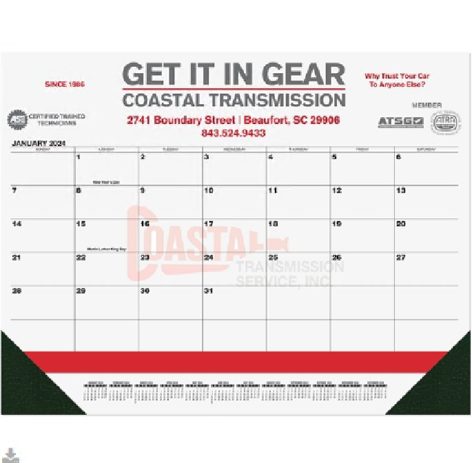 Calendar Desk Pad