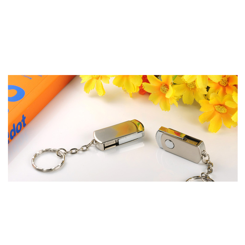 32G Waterproof Rotatable Metal USB Flash Drive