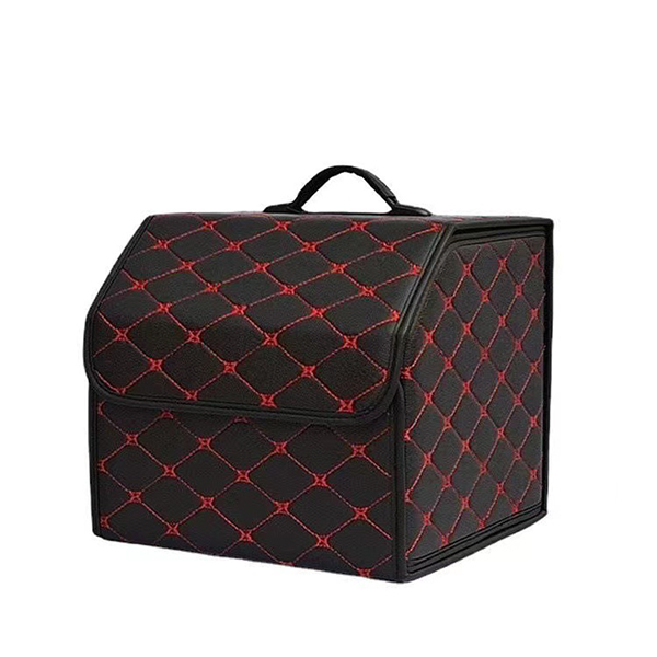Leather Car Trunk Cargo Collapsible Organizer