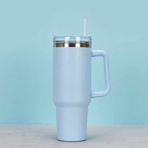 40oz Stainless Steel Car Cup Ice Bully Cup With Straw Thermos Cup