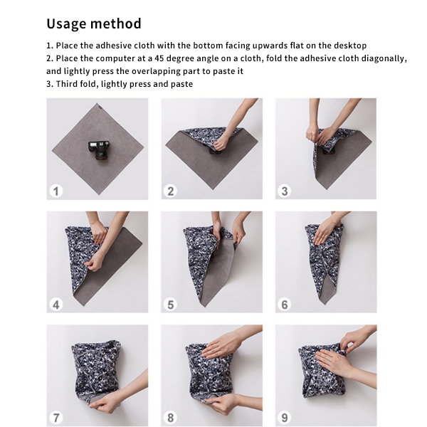 Micrfiber Self Adhesive Magic Cloth For Cosmetic Storage