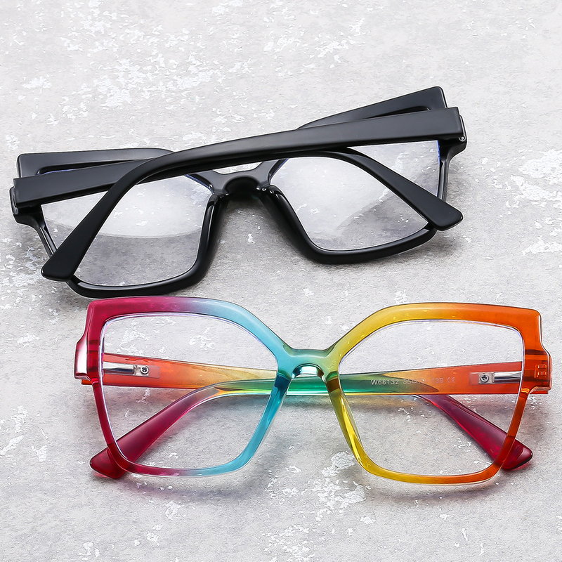 2024 Summer Large Square Gradient Color Fashion Sunglasses