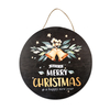 Christmas Doorplate Sign Wood Ornament Festive Decoration
