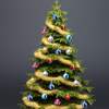 6/8/10cm Plastic Christmas Decoration Ball Ornaments
