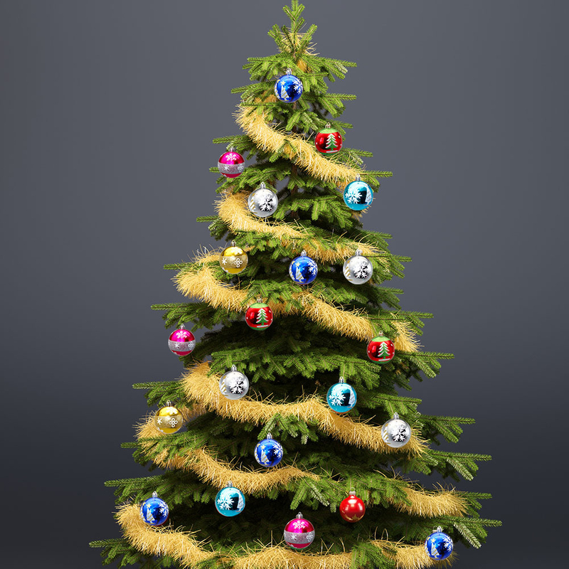6/8/10cm Plastic Christmas Decoration Ball Ornaments