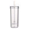 12oz Anti Scald Double-layer Office Straw Cup