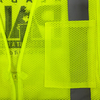Class 2 Mesh Zip-Front Vest High Visibility Work Shirt