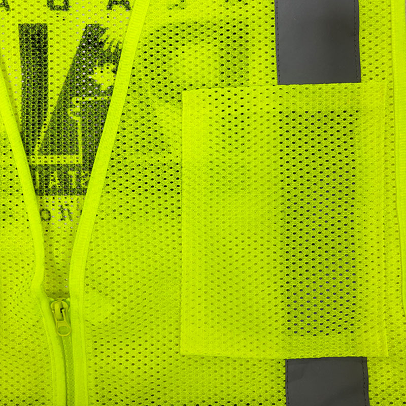 Class 2 Mesh Zip-Front Vest High Visibility Work Shirt
