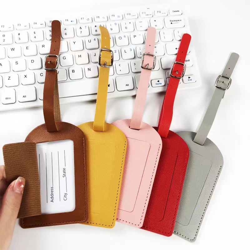  2.76 " x 4.37 " PU Leather Luggage Tags