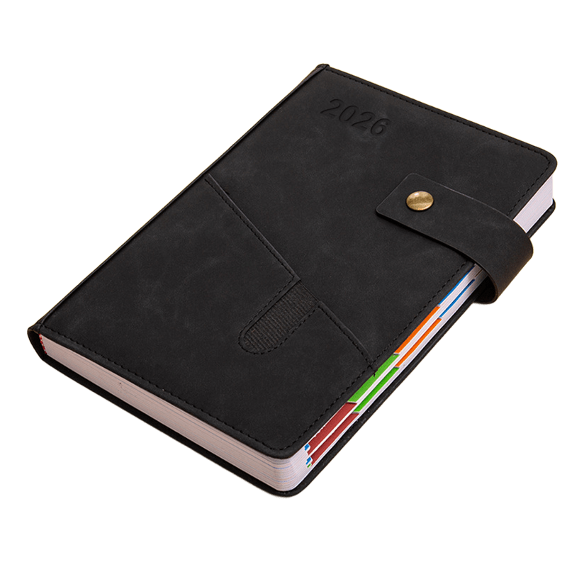 2026 PU Pocket Daily Planner Notebooks 52 Week Calendar