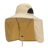 Wide Brim Bucket Sun Visor Hats With Neck Flap
