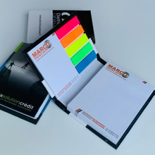 Hard Cover Sticky Note Memo Pad Set