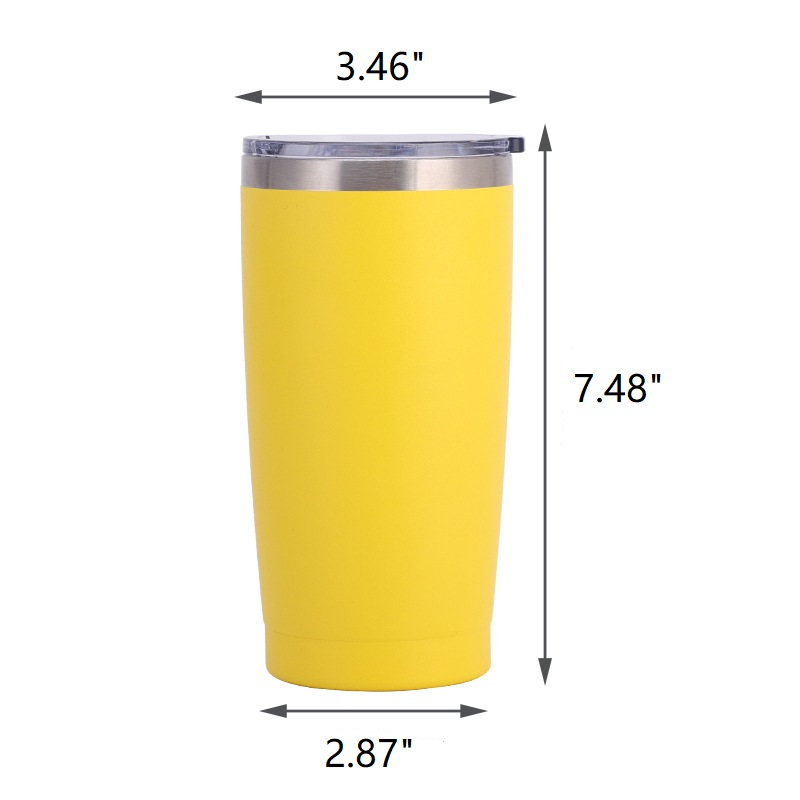 20oz Stainless Steel Car Tumbler Travel Insulated Mug