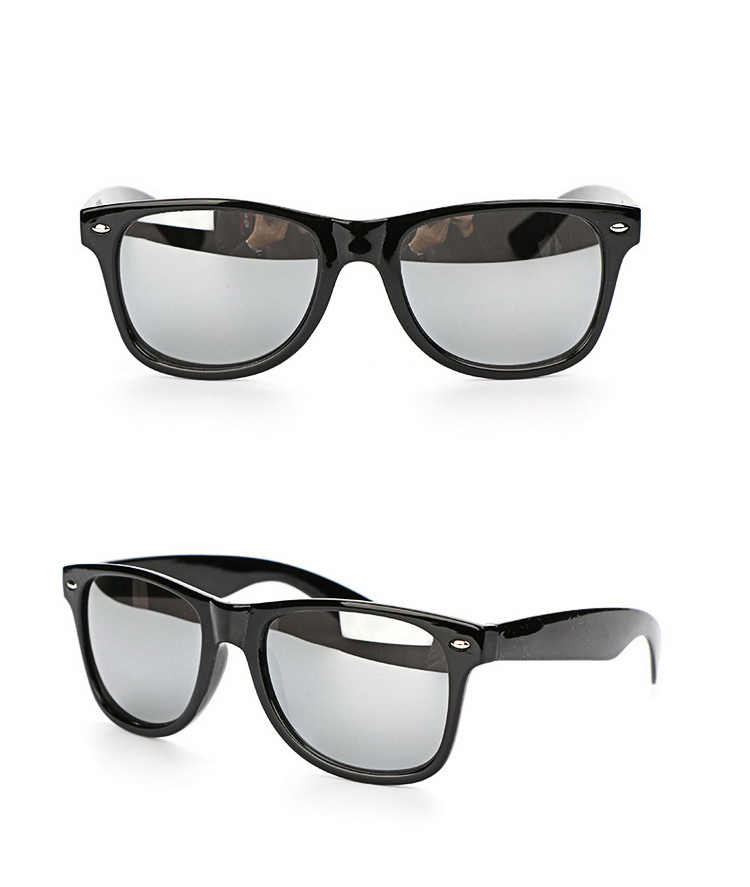 Print Color Mirrored Lenses Sporty Sunglasses