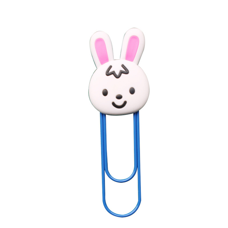 Soft PVC Promotional Gifts Paper Clip Bookmark