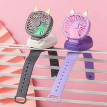 USB Rechargeable Fan With Comfortable Wrist Strap Portable Mini Fan Watch