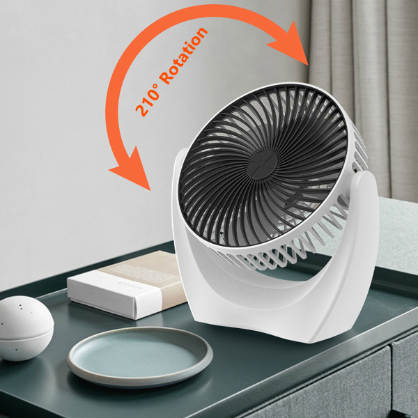 Desk Fan Small Table Fan Portable Fan Speed Adjustable Mini Personal Fan for Home Office Bedroom Desktop