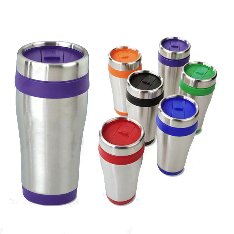 Steel Tumbler with Color Trim