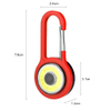 COB Mini Flashlight Carabiner 
