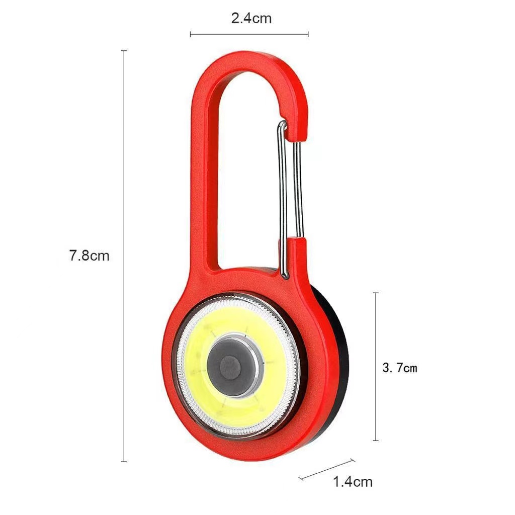 COB Mini Flashlight Carabiner 