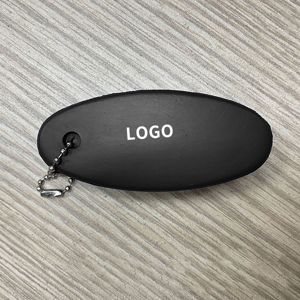 Floating Board Shaped Foam Ball Stress Relieving Keychain