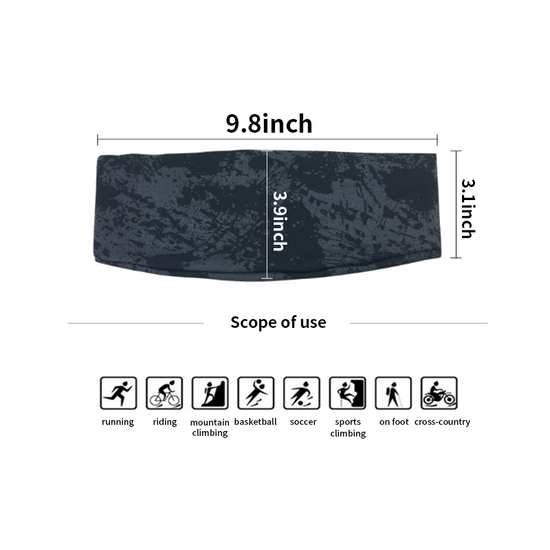 Athletic Hair With a Sweat Band Breathable
