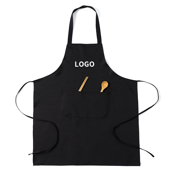 Advertising Apron Custom Logo Printing Promotional Gift With Two-Pocket 