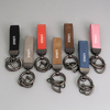 Leather Loop Keychain With 3 Keyrings and 1 Screwdriver