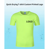 Quick Drying T-shirt Custom Printed Logo Marathon Running Reunion Collar Short Sleeve