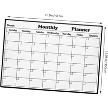 Reusable Magnetic Dry Erase Monthly Planner