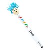 Cartoon Doll Head Hairstyle Ballpoint Pen With Stylus