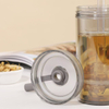 12oz Anti Scald Double-layer Office Straw Cup