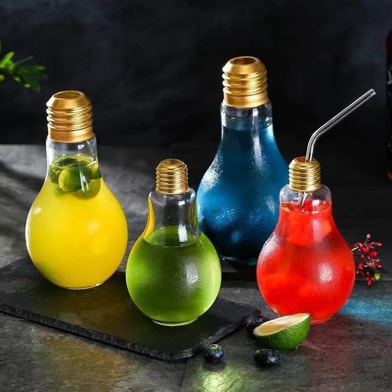16 oz Light Bulb Cup with Straw