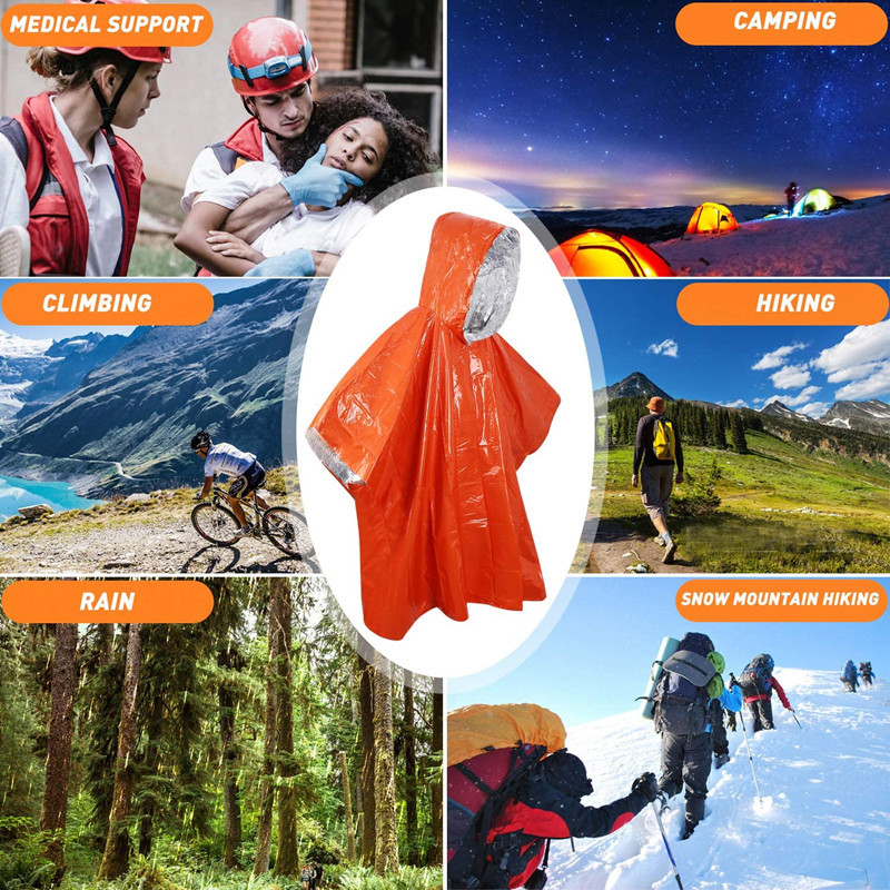Camping Wilderness Emergency Raincoat