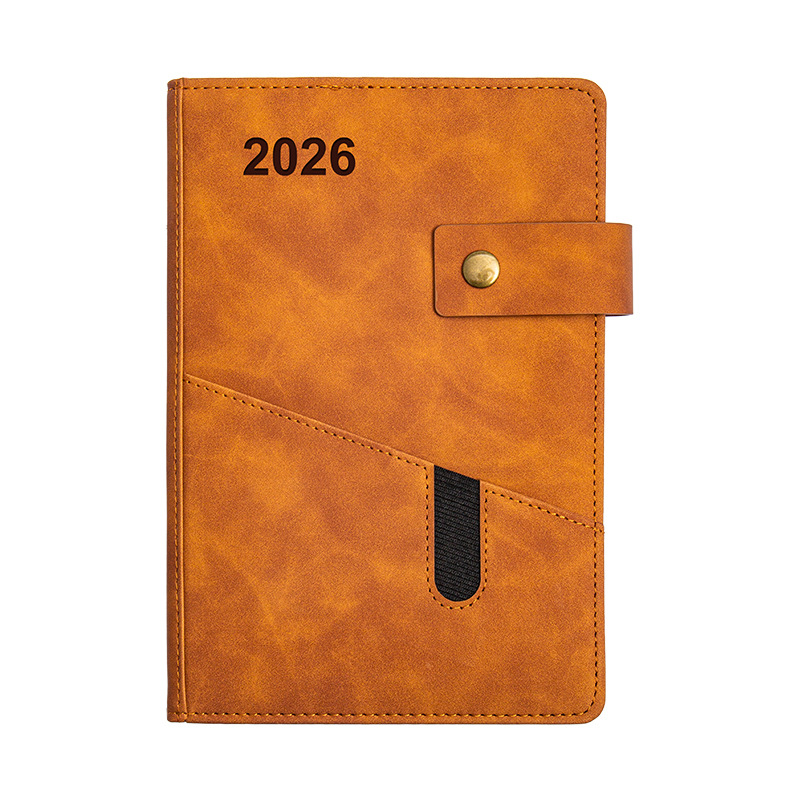 2026 PU Pocket Daily Planner Notebooks 52 Week Calendar