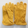 Cowhide Leather Work Gardening Gloves Separate Fingers