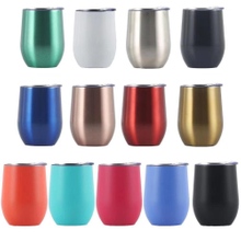 12oz Egg Shell Stainless Steel Tumbler Travel Mugs