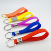 8''x1/2'' Silicone Keychain Hotel Flight Tag