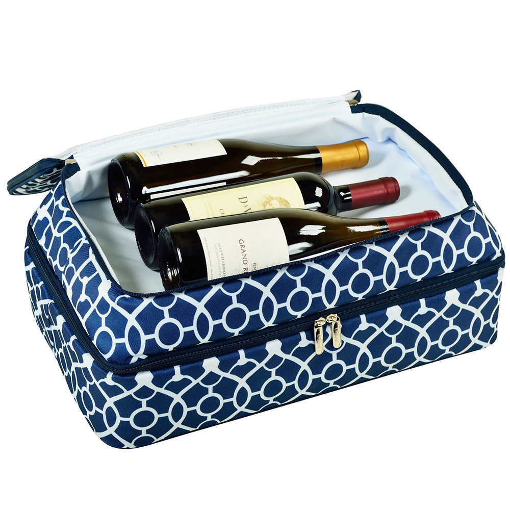 Custom Logo Double Layers Insulated Lunch Cooler Bag