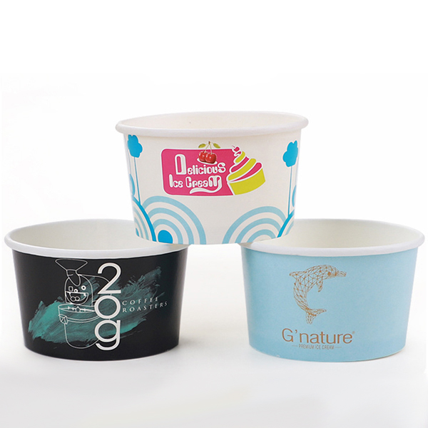 Paper Ice Cream Cup Food Containers