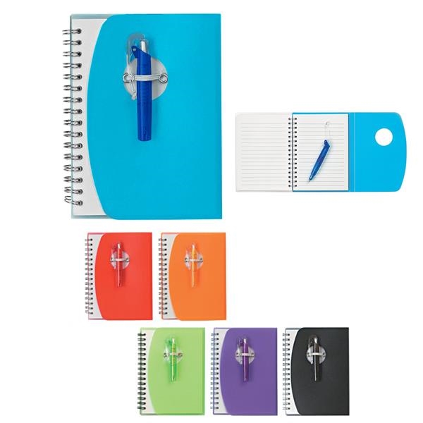 Custom Promotional Spiral Notebook With Pen