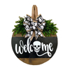 Halloween Doorplate Wood Ornament Festive Decoration