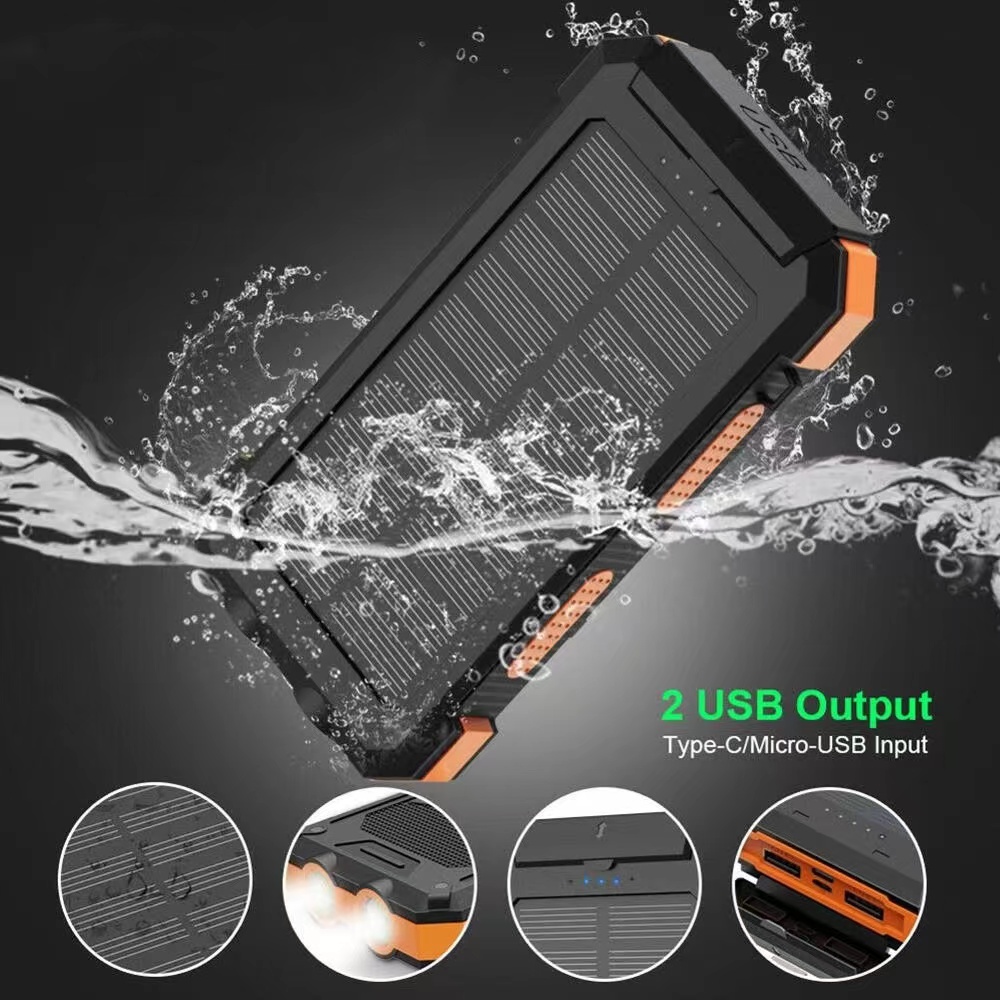 10000mAh Solar Power Bank