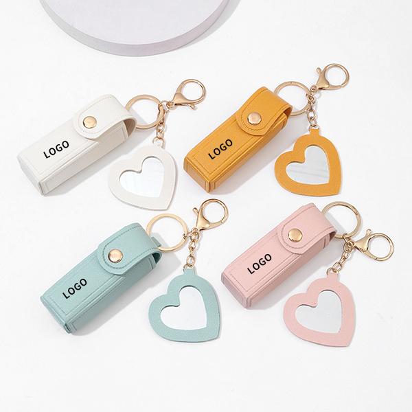 Portable Lipstick Mouth Red Envelope Coin Purse Keychain