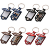 Blanks Leather Digital Photo Metal Key chains Laser Printing Key Rings